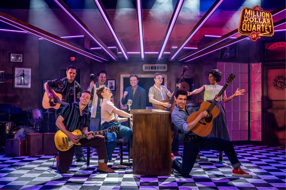 The cast of Million Dollar Quartet