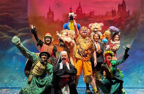 The cast of Mother Goose at the Duke of York's Theatre