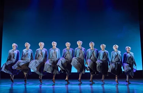 The Mrs. Doubtfire musical chorus line