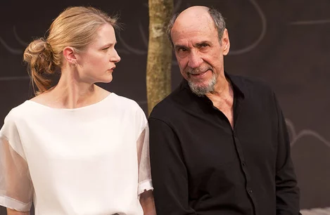 Naomi Frederick and F Murray Abraham in London West End 2017 Play - The Mentor