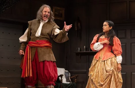 Neil Morrissey and Tanvi Virmani in The Crown Jewels at the Garrick Theatre