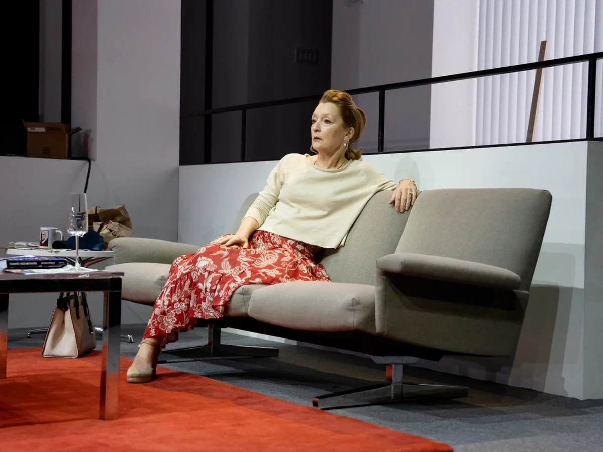 Jocasta (Lesley Manville) in Oedipus on Broadway