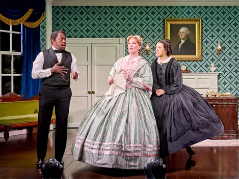Giles Terera, Bianca Leigh and Cole Escola in Oh, Mary!
