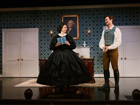 Maya Rudolph and Cheyenne Jackson in Oh, Mary! on Broadway