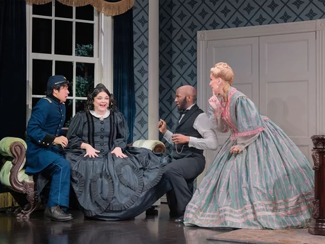 The cast of Oh, Mary! on Broadway