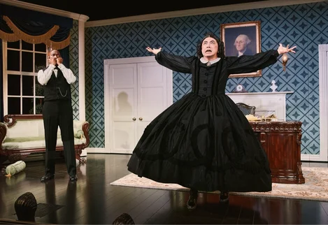 Phillip James Brannon and Bowen Yang in Oh, Mary! on Broadway