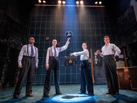 The cast of Operation Mincemeat on Broadway