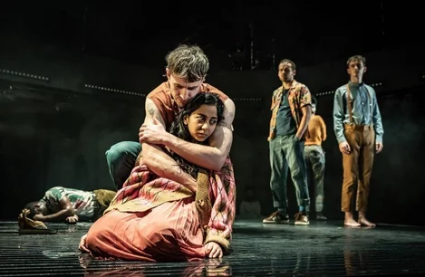 Paul Mescal (Stanley), Anjana Vasan (Stella) and the cast of A Streetcar Named Desire