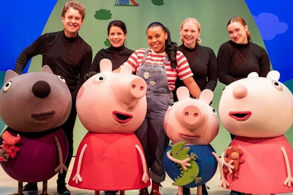 Peppa and her friends come to the stage in Peppa Pig's Big Family Show!