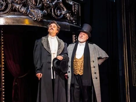 Monsieur Andre( Joseph Millson) and Mousieur Firmin (Ian Pirie) in Phantom of the Opera