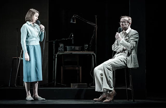  John Heffernan and Gemma Whelan in Pinter 7: A Slight Ache/The Dumb Waiter at the Harold Pinter Theatre