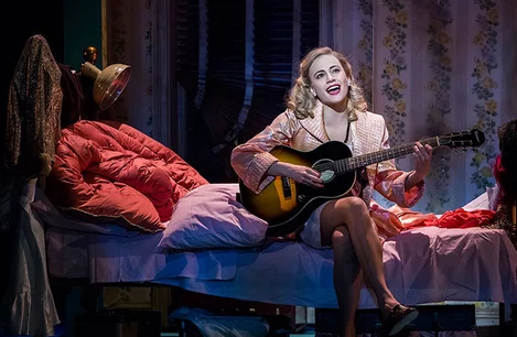 Pixie Lott in Breakfast at Tiffany's Playing Guitar
