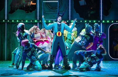 Plankton and the company of The SpongeBob Musical