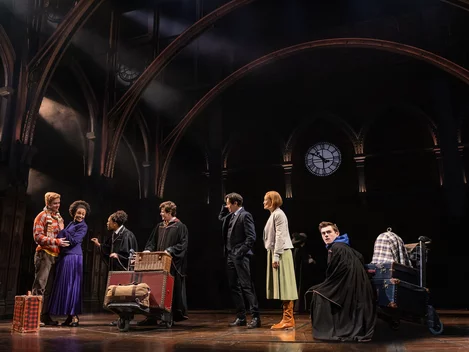 Platform 9 and Three Quarters in Harry Potter on Broadway