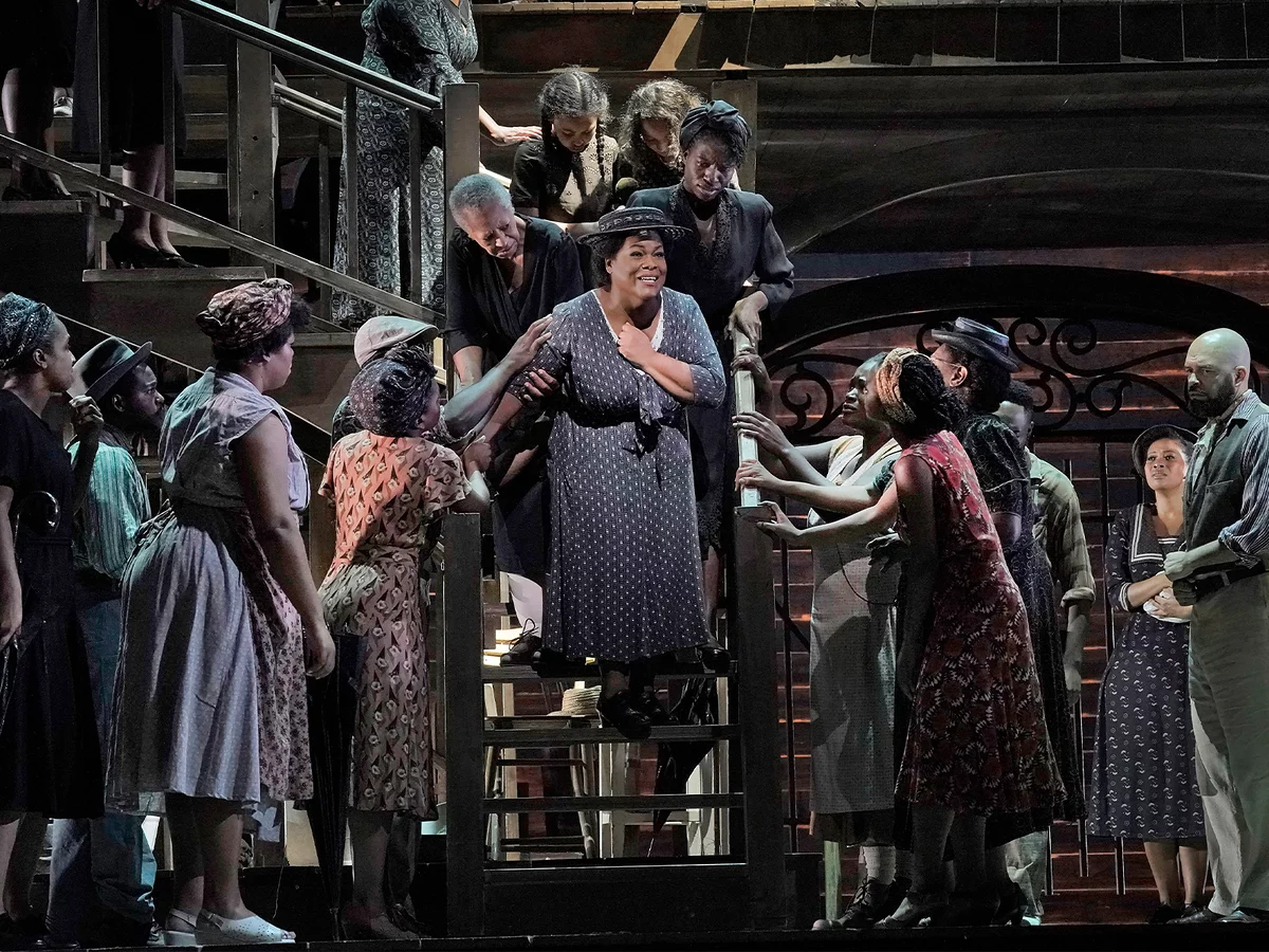 The cast of Porgy and Bess at the Metropolitan Opera