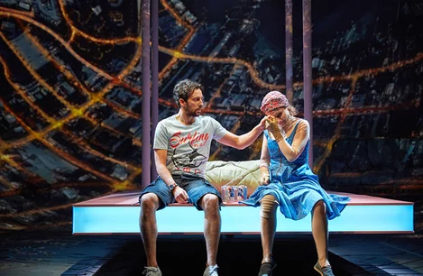 Ralf Little and Kate Fleetwood in Ugly Lies the Bone