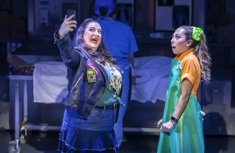 Rebekah Hinds and Imelda Warren-Green in the Kathy and Stella musical