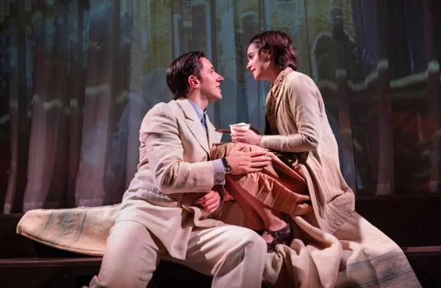 Richard Carson (Maxim De Winter) and Lauren Jones (Mrs De Winter) in Rebecca