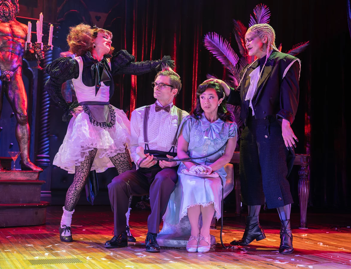 Magenta, Brad, Janet and Riff Raff in Rocky Horror at New York's Studio 54