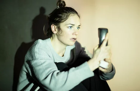 Ruth Wilson in The Human Voice at Harold Pinter Theatre, London