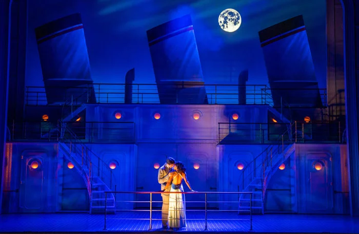 Samuel Edwards and Nicole-Lily Baisden in Anything Goes at the Barbican Theatre, London