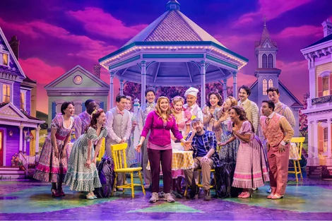 Sara Chase and Alex Brightman star in Schmigadoon