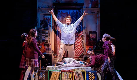 Cast of School of Rock the Musical at Gillian Lynne Theatre London West End