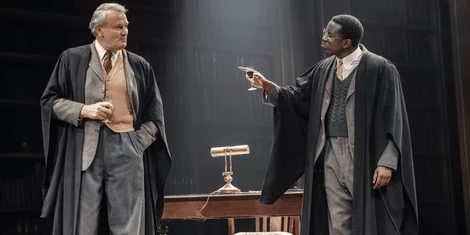 Hugh Bonneville and Fode Simbo in Shadowlands