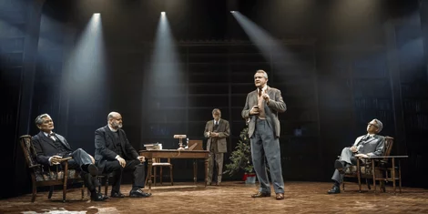 Hugh Bonneville leads the cast of Shadowlands at London's Aldwych Theatre