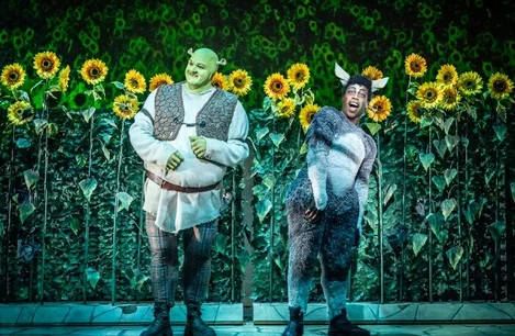 Shrek and Donkey in Shrek The Musical