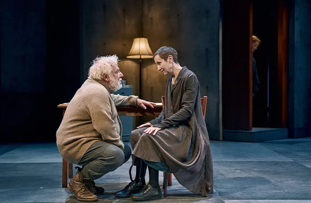 Simon Russell Beale (John Gabriel Borkman) and Lia Williams (Ella Rentheim) in John Gabriel Borkman at the Bridge Theatre