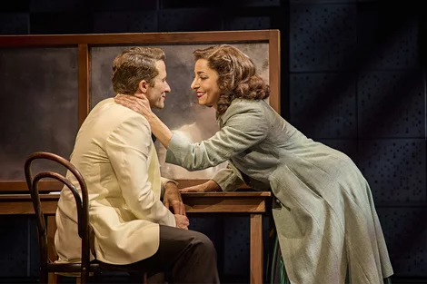 Phoebe Panaretos and Joel Harper-Jackson in Sinatra The Musical