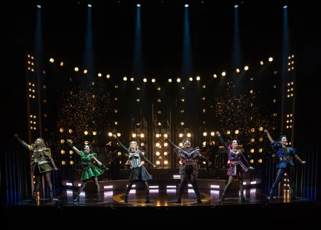 The cast of Six on Broadway
