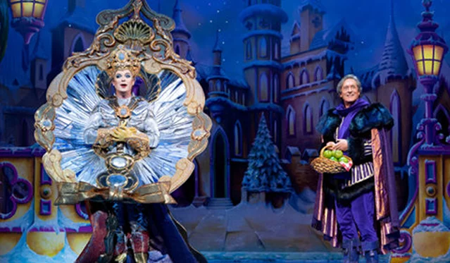 Julian Clary and Nigel Havers in Snow White at the London Palladium