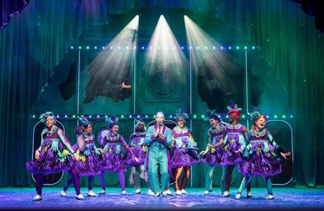 Squidward and the company of The SpongeBob Musical