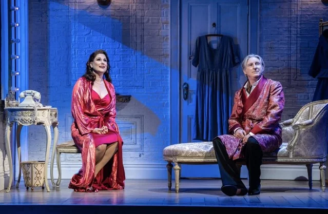 Stephanie J Block and Adrian Dunbar in Kiss Me Kate
