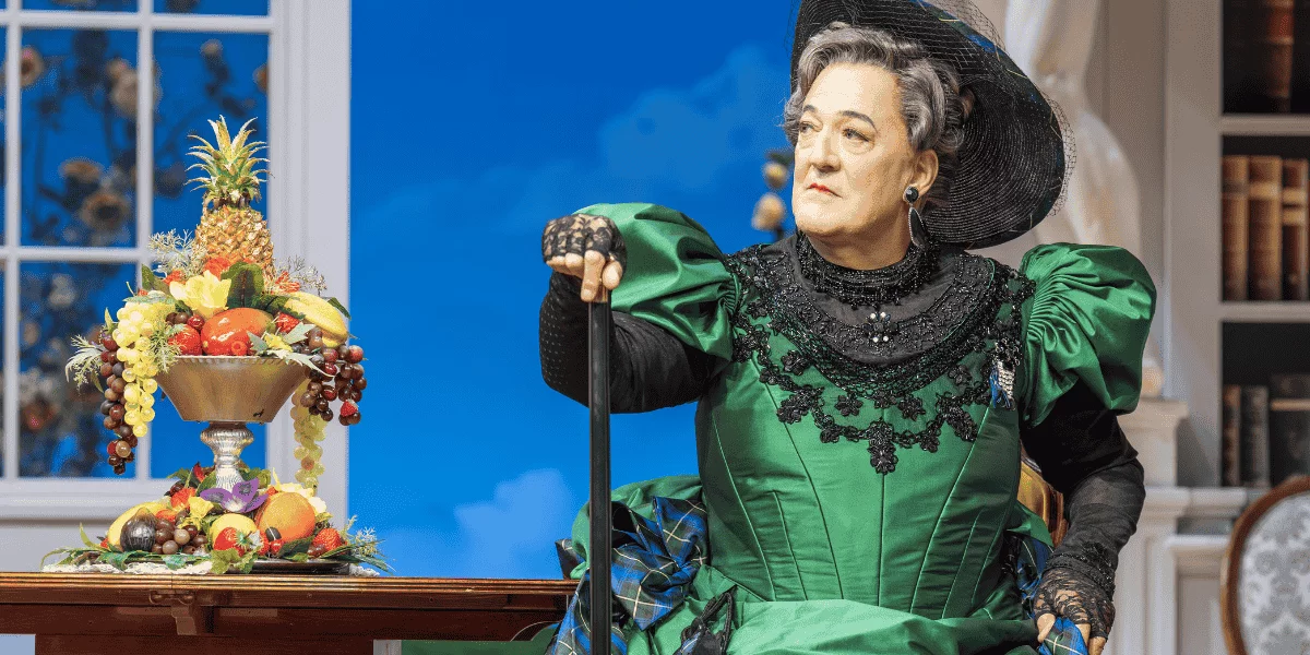 Stephen Fry as Lady Bracknell in The Importance of Being Earnest