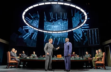 Steve Coogan and Giles Terera in Dr. Strangelove