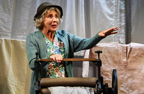 Sue Johnston in The Man in the White Suit at Wyndham's Theatre, London
