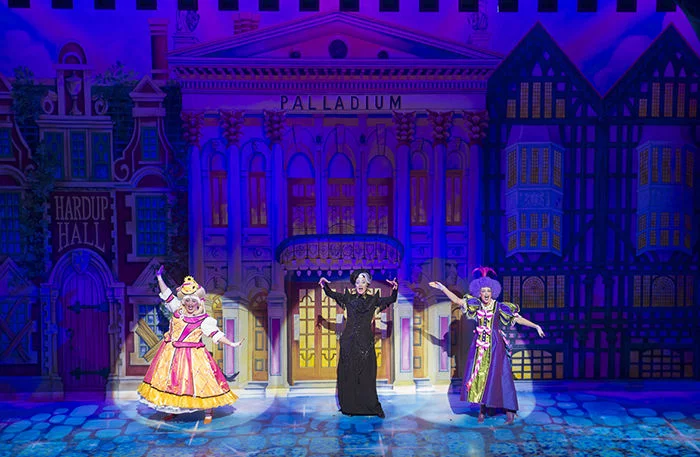 Suzie Chard Verruca, Paul O-Grady as Baroness Hardupp in Cinderella
