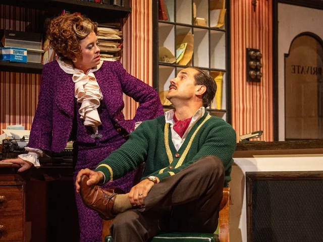 Mia Austen (Sybil) and Danny Bayne (Basil) in Fawlty Towers