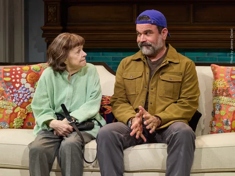 Issac Rosario (Ricardo Chavira) and Penny Buell (Marylouise Burke) in The Balusters
