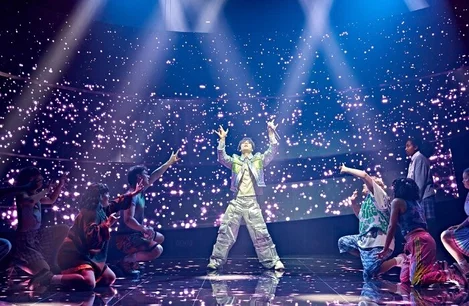 The boyband in FANGIRLS the Musical