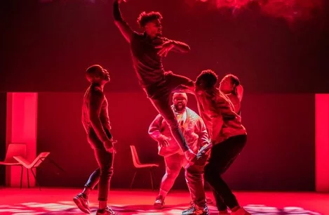 The cast of For Black Boys at the Garrick Theatre