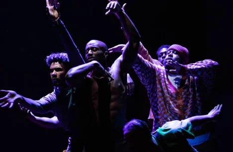 The cast of For Black Boys at the Garrick Theatre