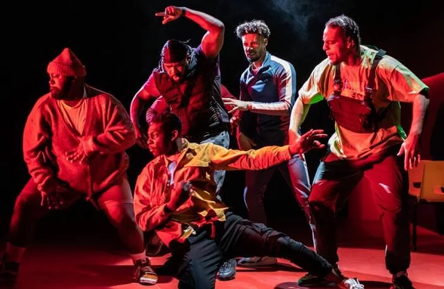 The cast of For Black Boys at the Garrick Theatre