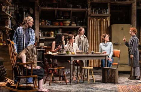 The cast of Grey House on Broadway