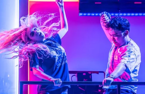 The cast of Next to Normal at Wyndham's Theatre