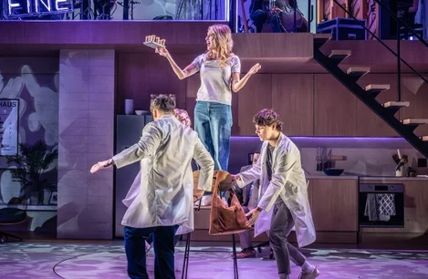 The cast of Next to Normal at Wyndham's Theatre
