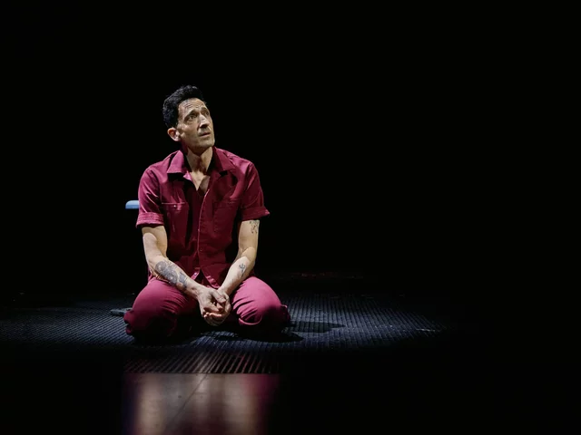 Adrien Brody in The Fear of 13 on Broadway
